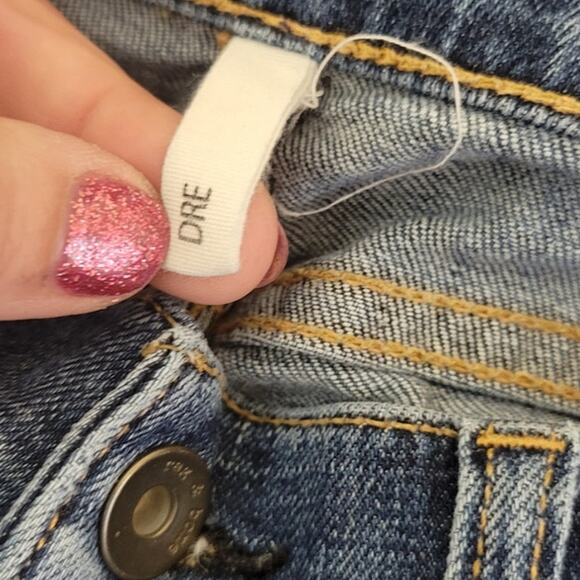 Rag & Bones Jeans Womens Size 25 Dre Jeans Straight Leg Raw Hem Skater Punk EMO - Picture 7 of 9